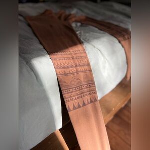 Primitive tribal craft organic cotton leggings